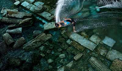 Clear water carving