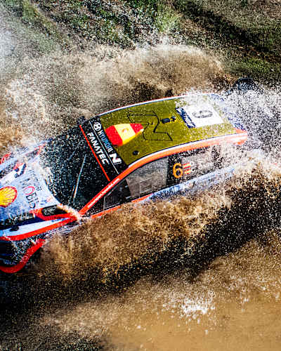 Dani Sordo and Carrera Cándido compete at WRC Greece in Lamia, Greece on September 11, 2022.