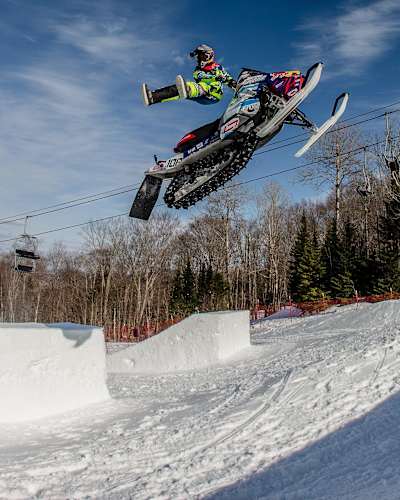 Levi LaVallee hangs out at Red Bull Sledhammers
