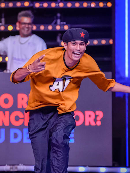 Hip-hop dancer NEPO performs at the Red Bull Dance Your Style India Finals