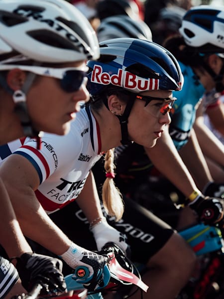 Evie Richards visto en la Copa del Mundo UCI XCO en Snowshoe, EEUU, el 8 de septiembre de 2019