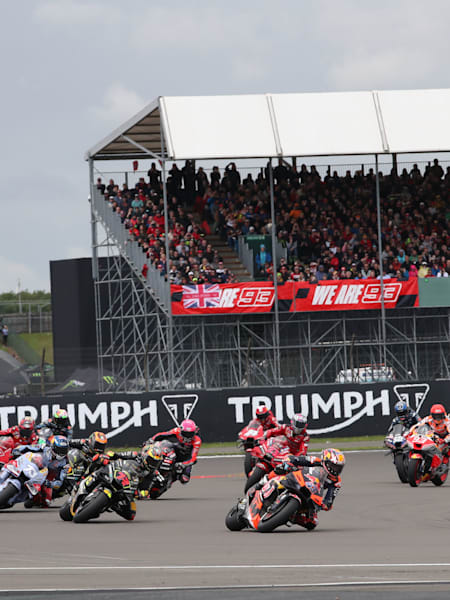 La partenza del GP di Gran Bretagna 2023 della MotoGP