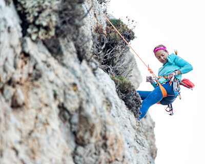 Sasha DiGiulian in Kalymnos, Greece