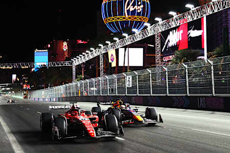 Las Vegas is one of the few street circuits on the F1 schedule. 