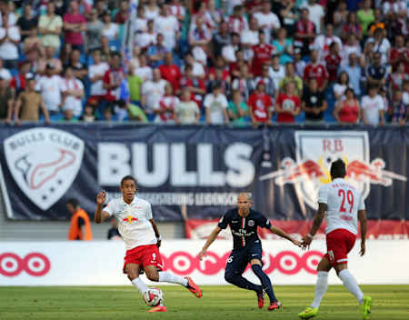RB Leipzig and Paris Saint-Germain in Leipzig, Germany on July 18th, 2014