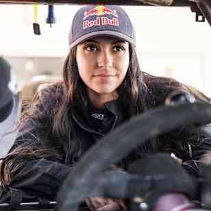 Mia Chapman poses for a portrait at the Crandon World Cup in Crandon, Wisconsin, USA on September 4, 2021.