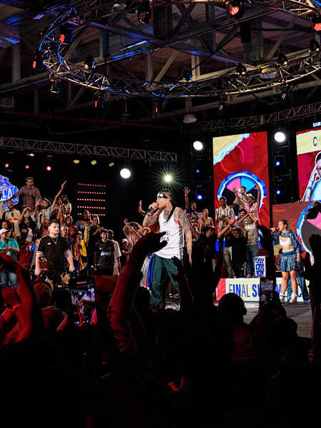 Chang performs at the finals of Red Bull Final South America 2024 in the Dominican Republic on August 10, 2024