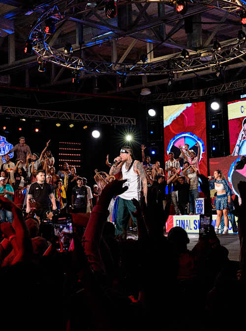 Chang performs at the finals of Red Bull Final South America 2024 in the Dominican Republic on August 10, 2024