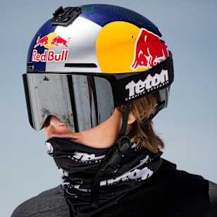 Kai Jones scopes his drop at Timberline Lodge July 11th, 2022.