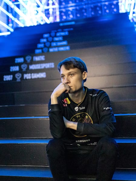 Serral prepares to play at IEM
