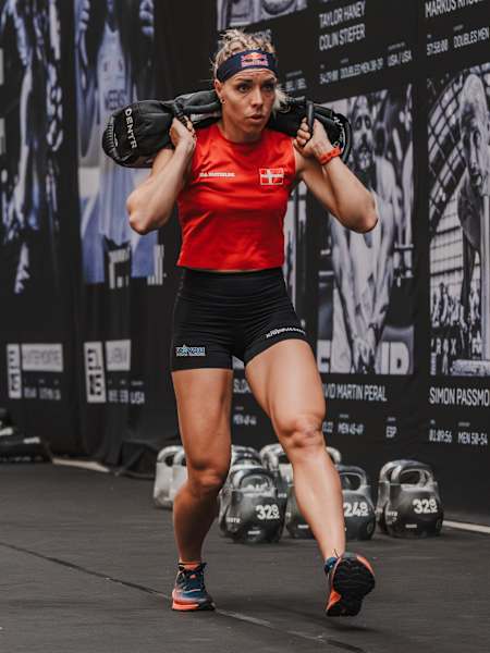 Ida Mathilde, Red Bull athlete, in action at the Hyrox World Championship in Nice, France, on 7th June 2024. 