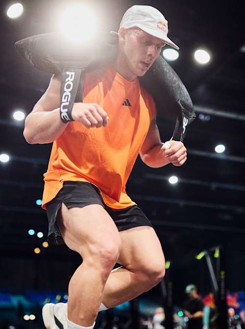 Jonne Koski competes during the World Fitness Project Finals 2025 in Copenhagen, Denmark on December 2025. 