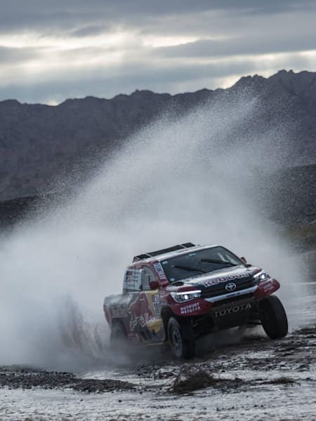 Nasser Al-Attiyah (QAT) of Toyota Gazoo Racing SA races during Stage 12 of Rally Dakar 2018 from Chilecito to San Juan, Argentina on January 18, 2018.