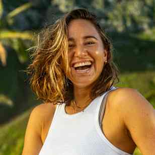 Carissa Moore poses for a portrait for the Red Bull Summer Edition in Oahu, Hawaii, USA on January 20, 2022.