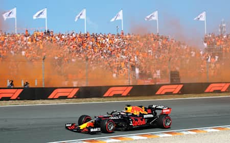 Max Verstappen of Red Bull Racing Honda at the Dutch Grand Prix on September 5, 2021.