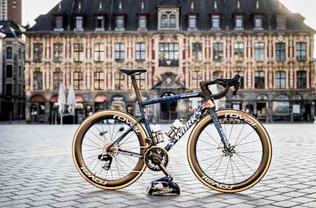  Tour de France 2025: Red Bull official Specialized S-Works Bike shot in Lille, France on June 17, 2025. 