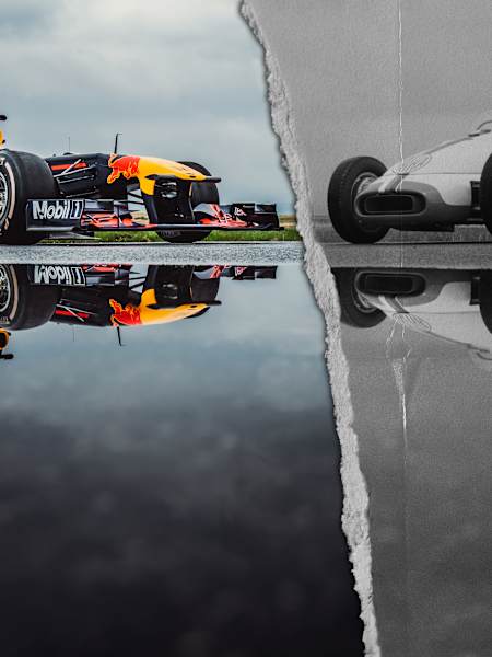 Der Tatra 607-2 & RB7/14 beim Red Bull Racing 2021 Time Drop F1