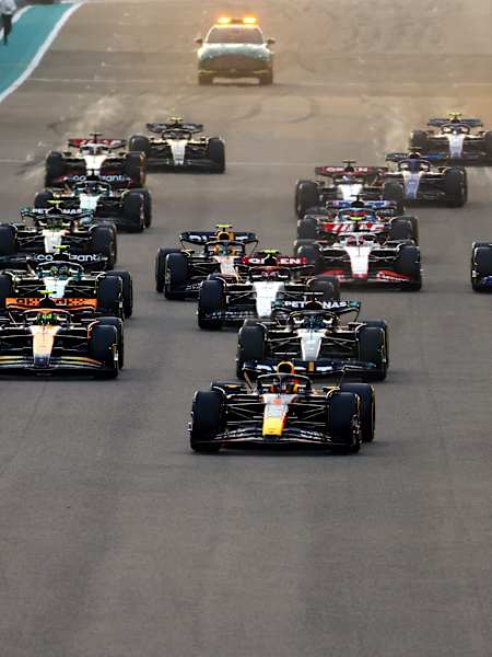 La partenza del GP di Abu Dhabi 2023 di F1