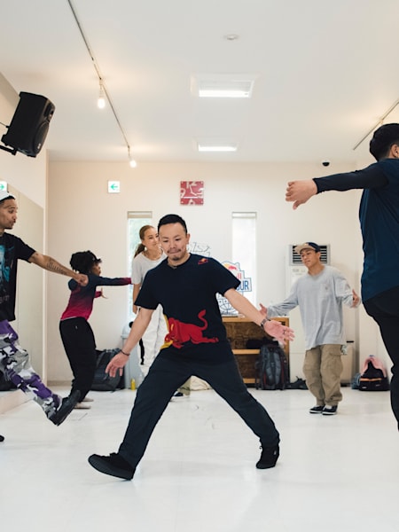 Red Bull Dancers practice at Funky Stadium Studio in Hirosaki, Japan.
