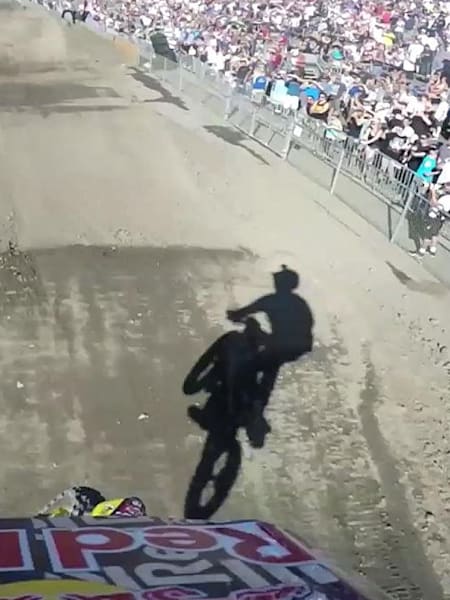 Travis Pastrana vs Josh Hansen POV video from Red Bull Straight Rhythm