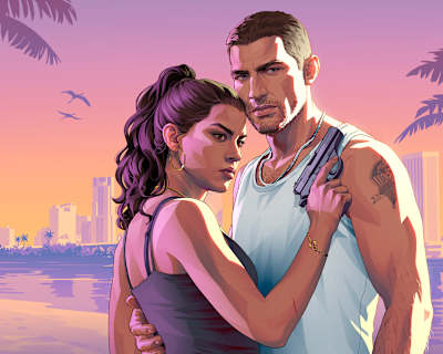 Artwork zu GTA 6 zeigt Lucia und Jason.
