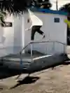 Jamie Foy skates a rail in South Florida during filming of Greetings From