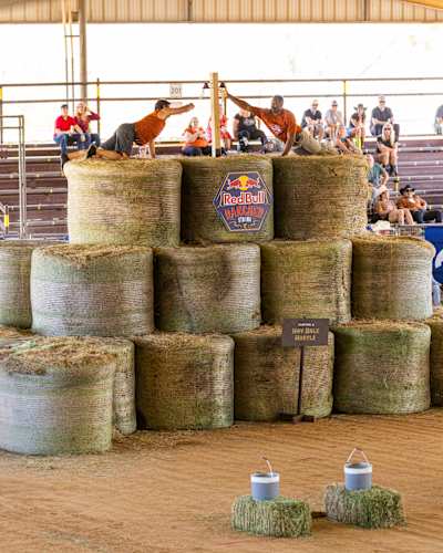The Hay Bale Hustle at Red Bull Rancher Strong
