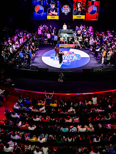 On 15 February 2026, Red Bull Batalla Torneo de Plazas brings vibrant rap battles to Bogotá, Colombia, captivating a packed audience and showcasing urban artistry on a dynamic stage