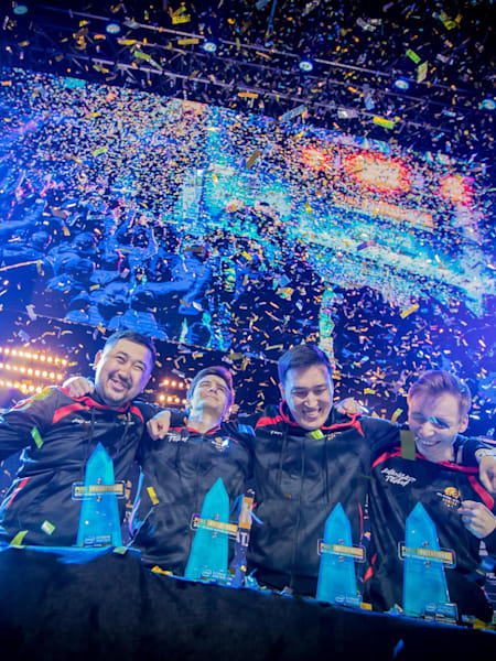 AVANGAR celebrate their win in Katowice.