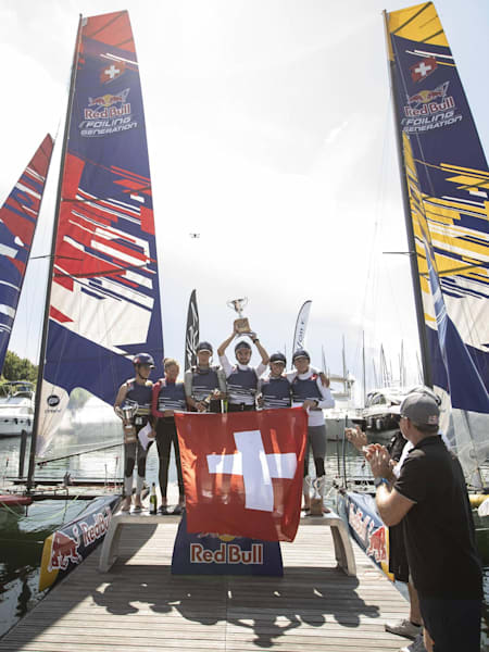 Red Bull Foiling Generation in Geneva, Switzerland, on July 15, 2018.