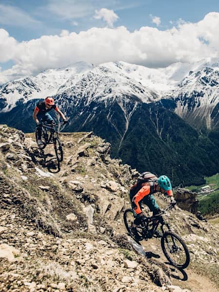 Alpine valley mountain bike trail top