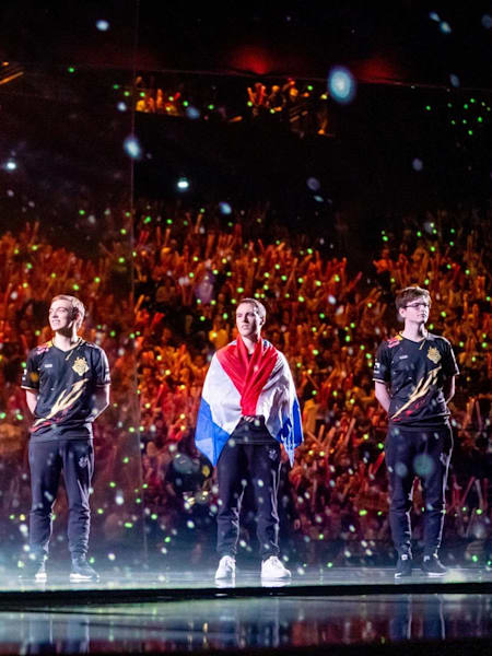 G2 line up ahead of the Worlds final