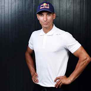 Toprak Razgatlıoğlu poses for a portrait during the photoshoot of his Hero Can in Istanbul, Turkey, on August 21, 2025. 