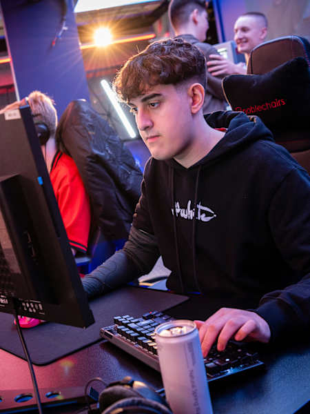 Nebs bootcamping at Red Bull Gaming Sphere London