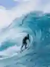 Balaram Stack surfs at Pipeline in Haleiwa, USA on December 4th, 2017