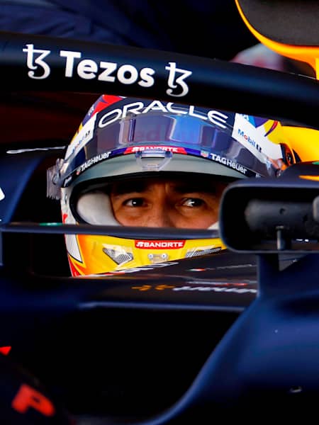 Sergio Pérez of Oracle Red Bull Racing at the United States Grand Prix on October 23, 2022.