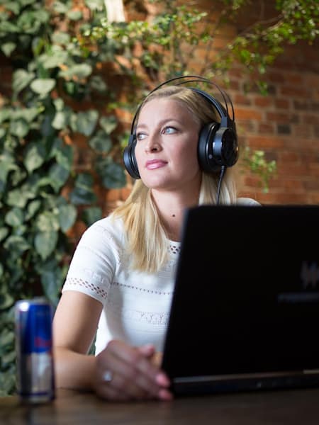 A photo of Mia Stellberg posing for the camera