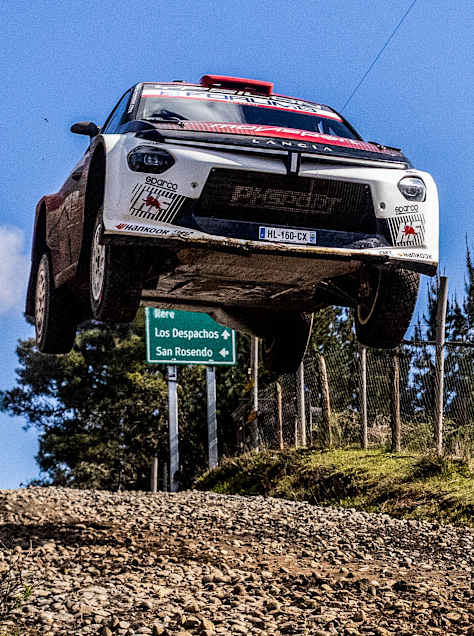 Yohan Rossel jumped from third to first on Saturday in Chile