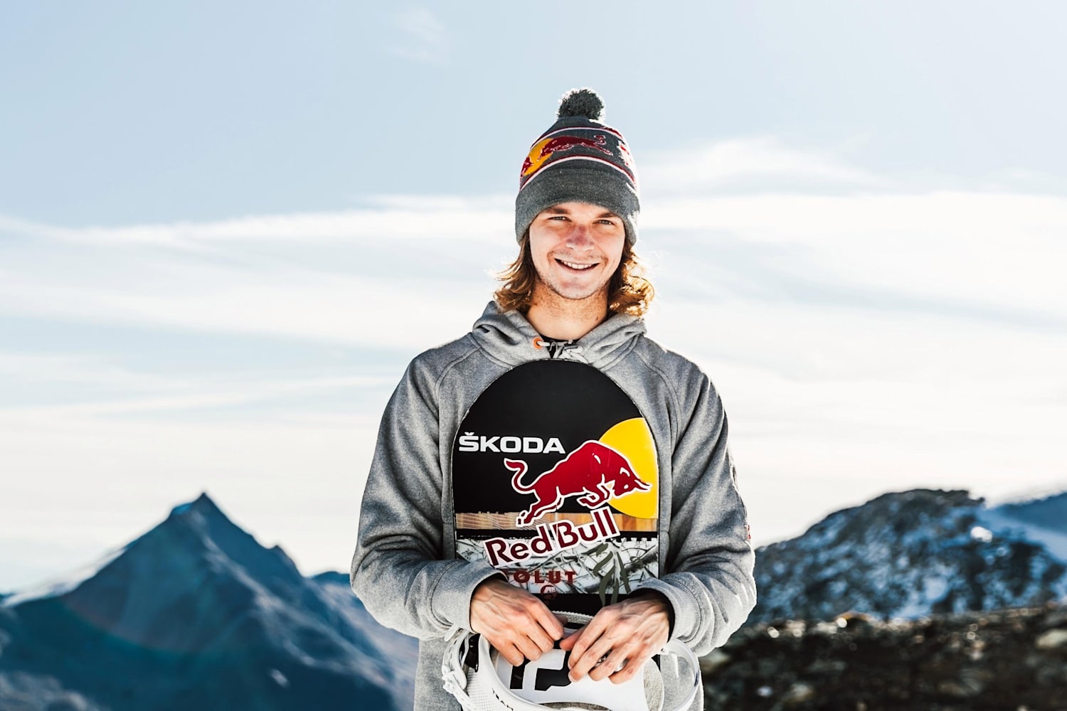 red bull snowboard beanie