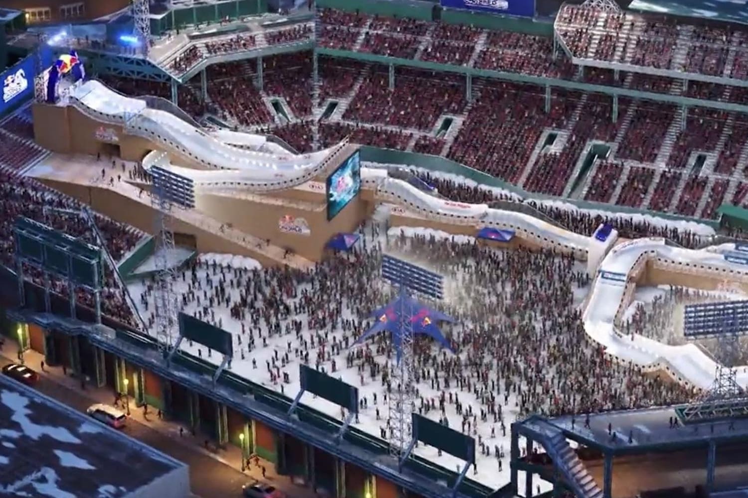 Red Bull Crashed Ice Boston 2019 Fenway Track Video