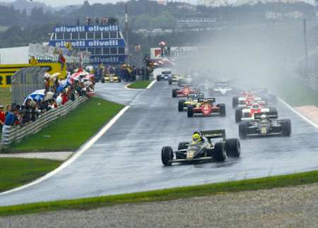 Senna completely dominated the 1985 Portuguese GP