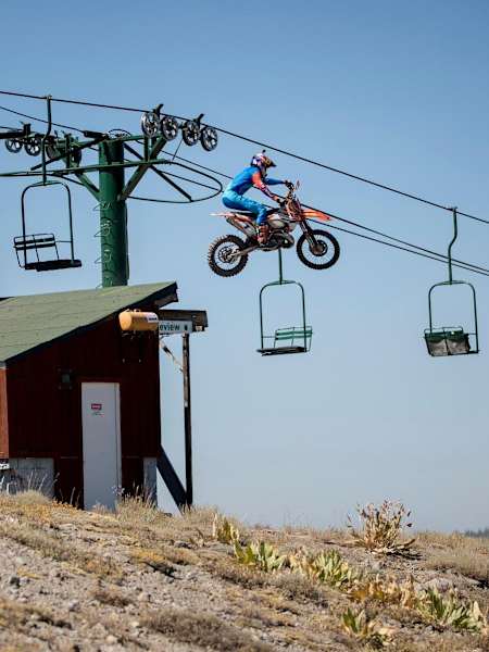 Резкий дроп с подъемника