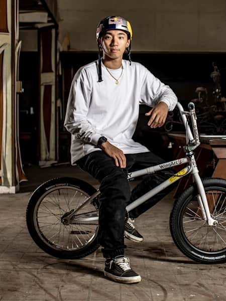 Rim Nakamura poses for a portrait during filming the video “Rim Nakamura 2022 Ghost Town” in Tochigi, Japan on June 9, 2022.