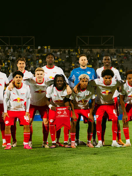 On 29 May 2026, RB Leipzig prepares for the showdown against Mamelodi Sundowns FC during a football friendly match in Pretoria, South Africa