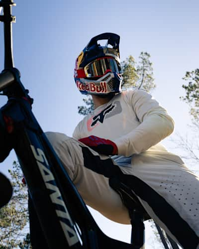 Laurie Greenland as seen at a Santa Cruz Syndicate training camp in Lousã, Portugal, in early February 2022.