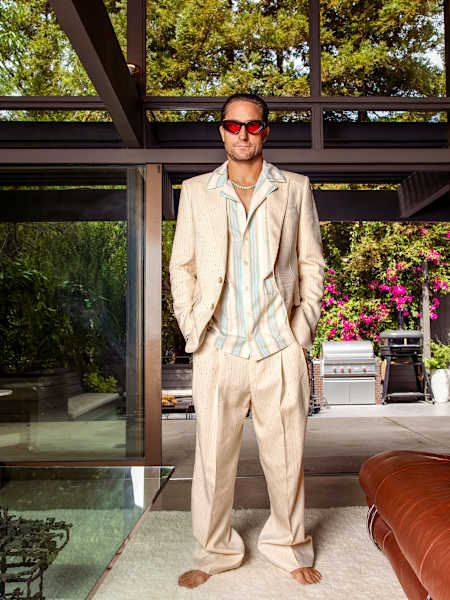 Home Base: Fisher photographed at home during a break from life on the road