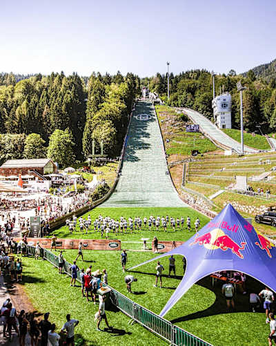The Red Bull 400 venue in Bischofshofen, Austria.