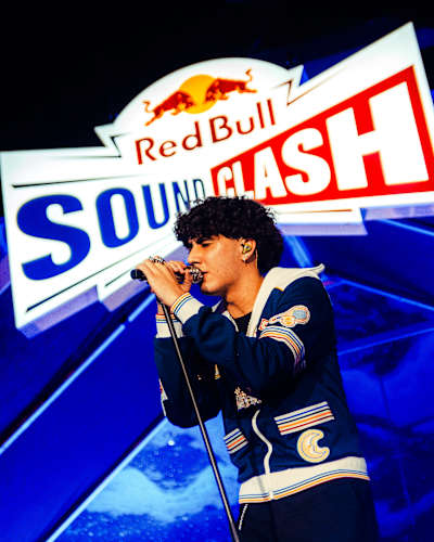 DannyLux performs at the Red Bull SoundClash in Chicago, IL 