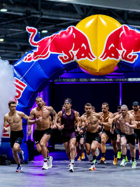 Competitors seen during the Elite 15 at the Hyrox Major in Hong Kong on November 22, 2024.