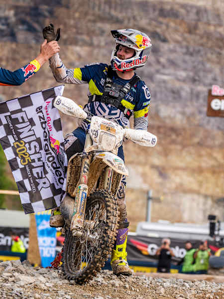 Billy Bolt seen during the Red Bull Erzbergrodeo 2025 in Eisenerz, Austria on June 1, 2025. 